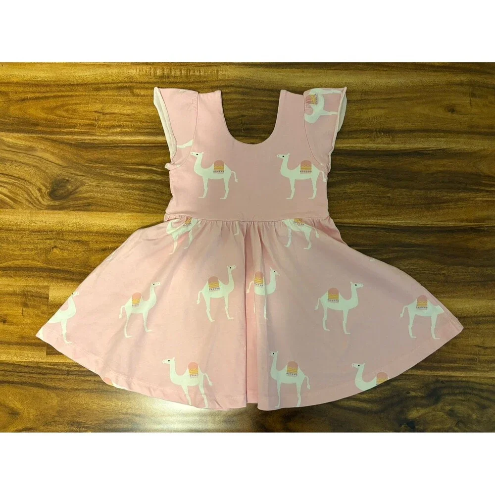 NWT Monica and Andy Just Dance Dress, Pink Camel Print, Size 3T